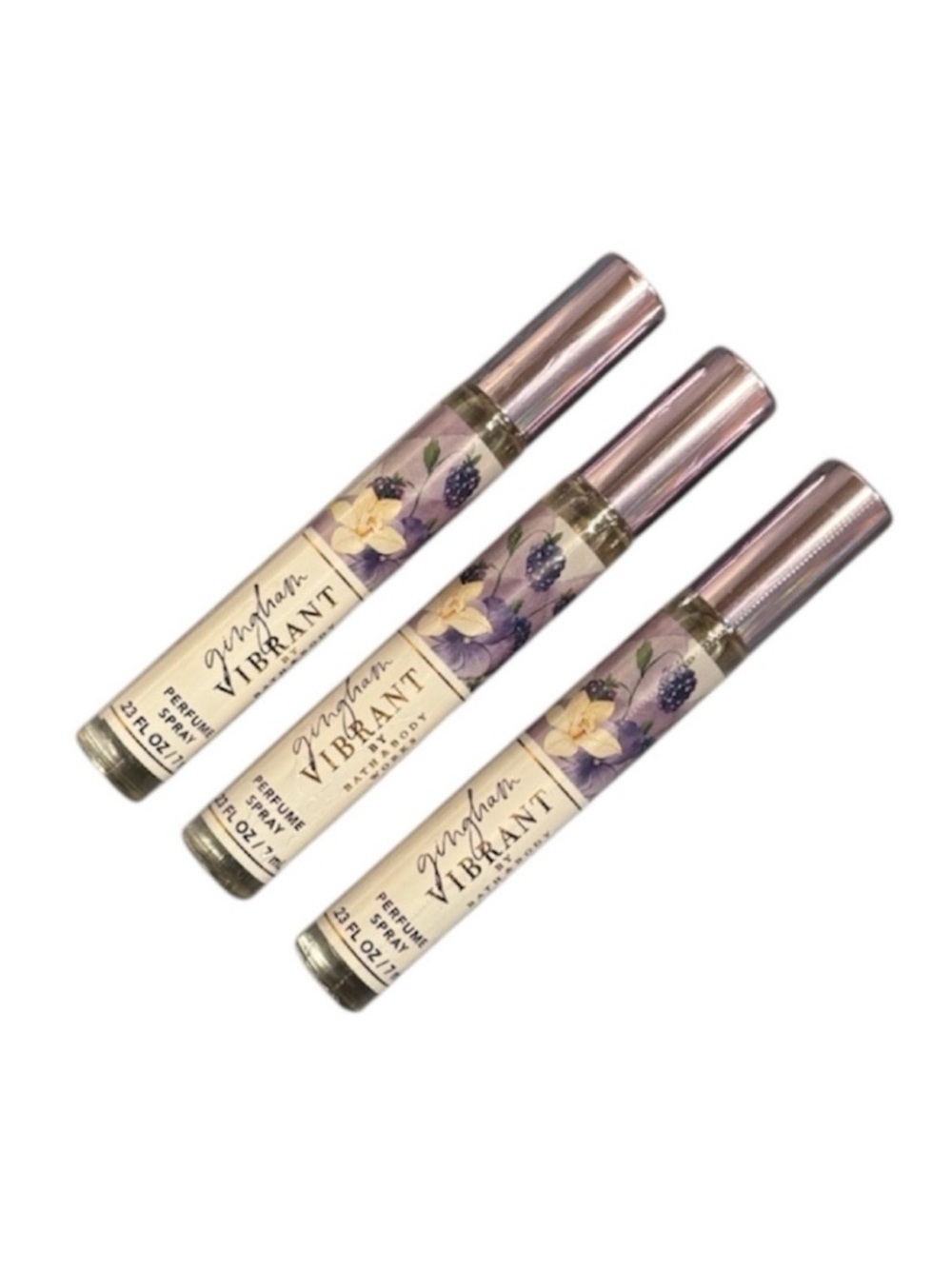 3 Gingham Vibrant Travel Sprays